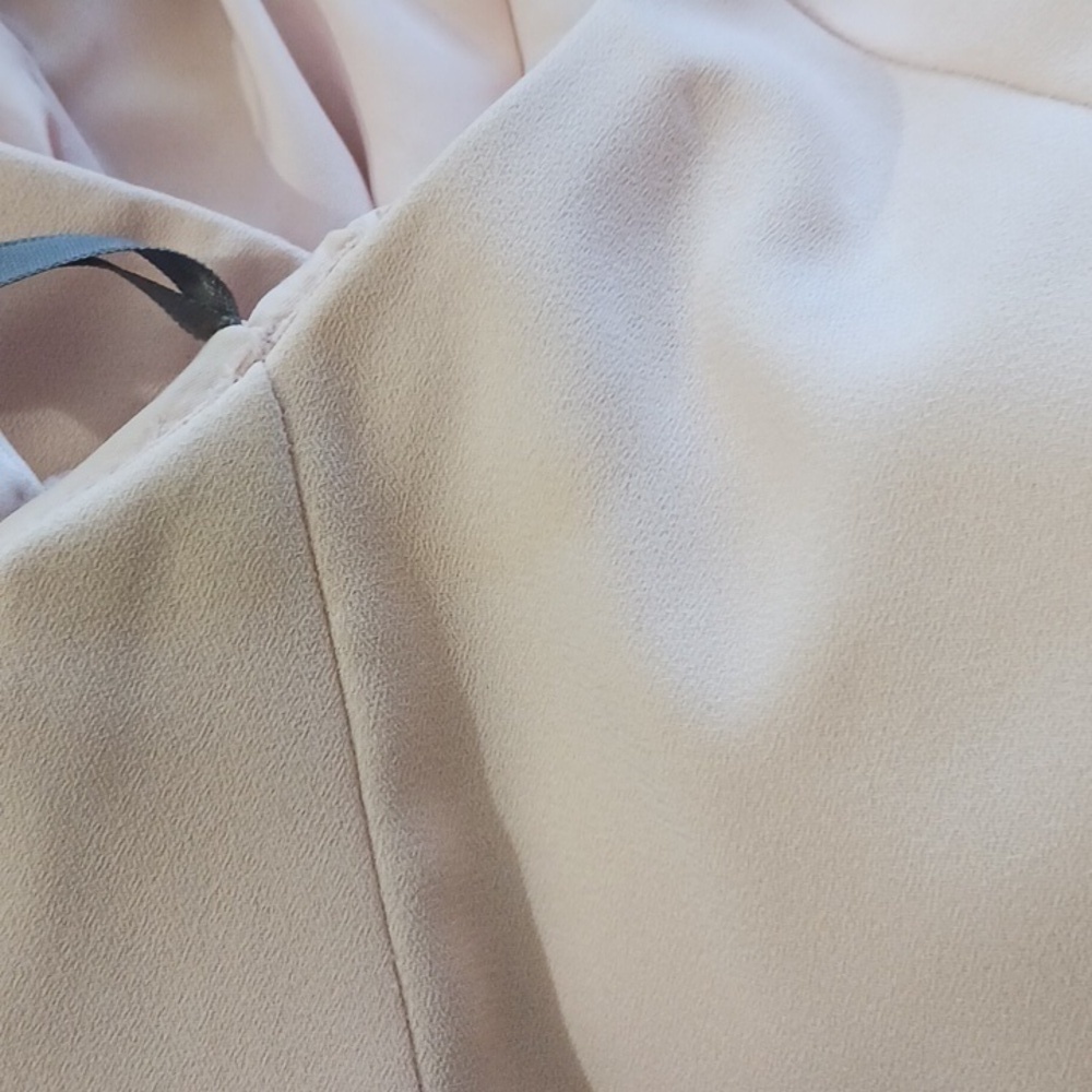 White By Vera Wang Blush Pink Full Length Bridesmaid Special Event Gown, Size 0 - Picture 12 of 13